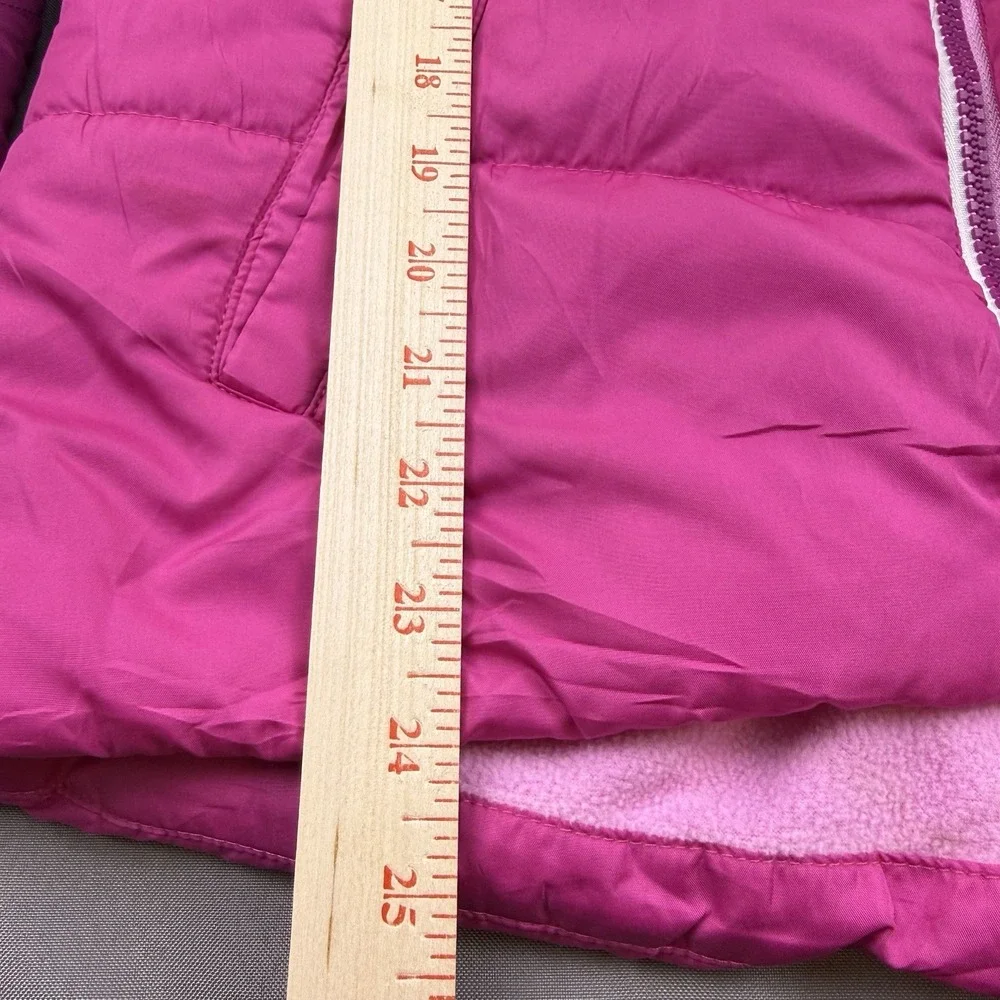 Swiss Alps Girls Puffer Multi Pink Jacket Size 14 - L Hooded Full Zip‎ Pockets